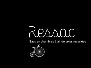 Sacs en chambres à air de vélos recyclées
 