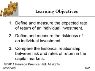 6. risk return | PPT