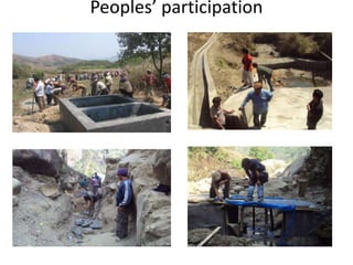Peoples’ participation
 