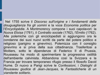 3. Il  Discorso sulla disuguaglianza . 
