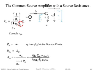 5 sedra ch 05 mosfet | PPSX