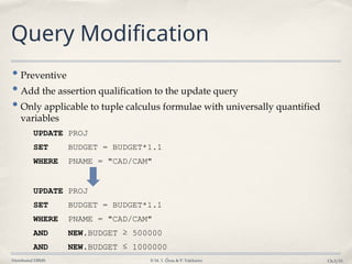 View Management in DDBMS and counting algorithm | PPTX