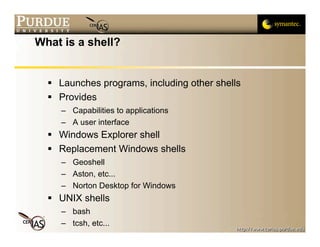 Geoshell Windows Shell Screen Shot 5.Shell And Environment | PDF