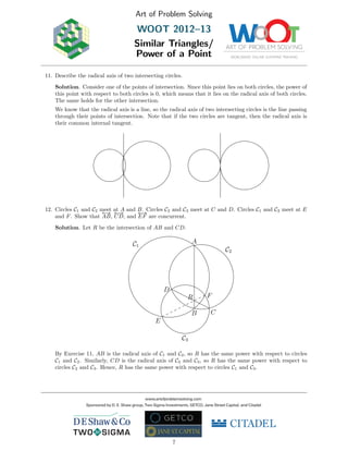 5 similar+triangles%26 power+of+a+point+%28solutions%29 | PDF