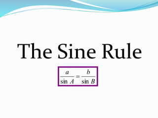 sine and cosine rule | PPTX