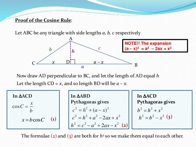 Sine rule triangle right triangles angled divide slideshare ab sine and cosine rule