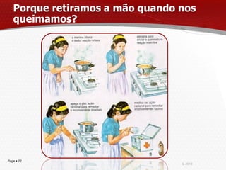 Porque retiramos a mão quando nos
   queimamos?




Page  22
                                 IL 2013
 