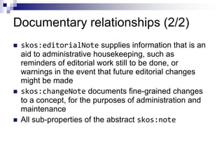 Skos Examples Introduction to SKOS - Simple Knowledge Organization System | PDF