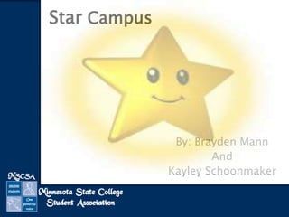 Star Campus
By: Brayden Mann
And
Kayley Schoonmaker
 