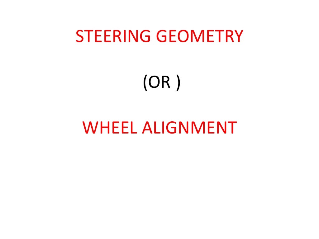 5 steering geometry