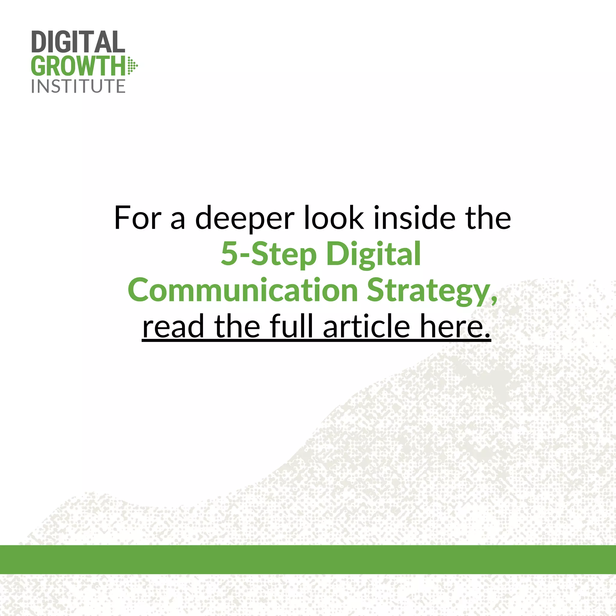 5-Step Digital Communication Strategy | PDF