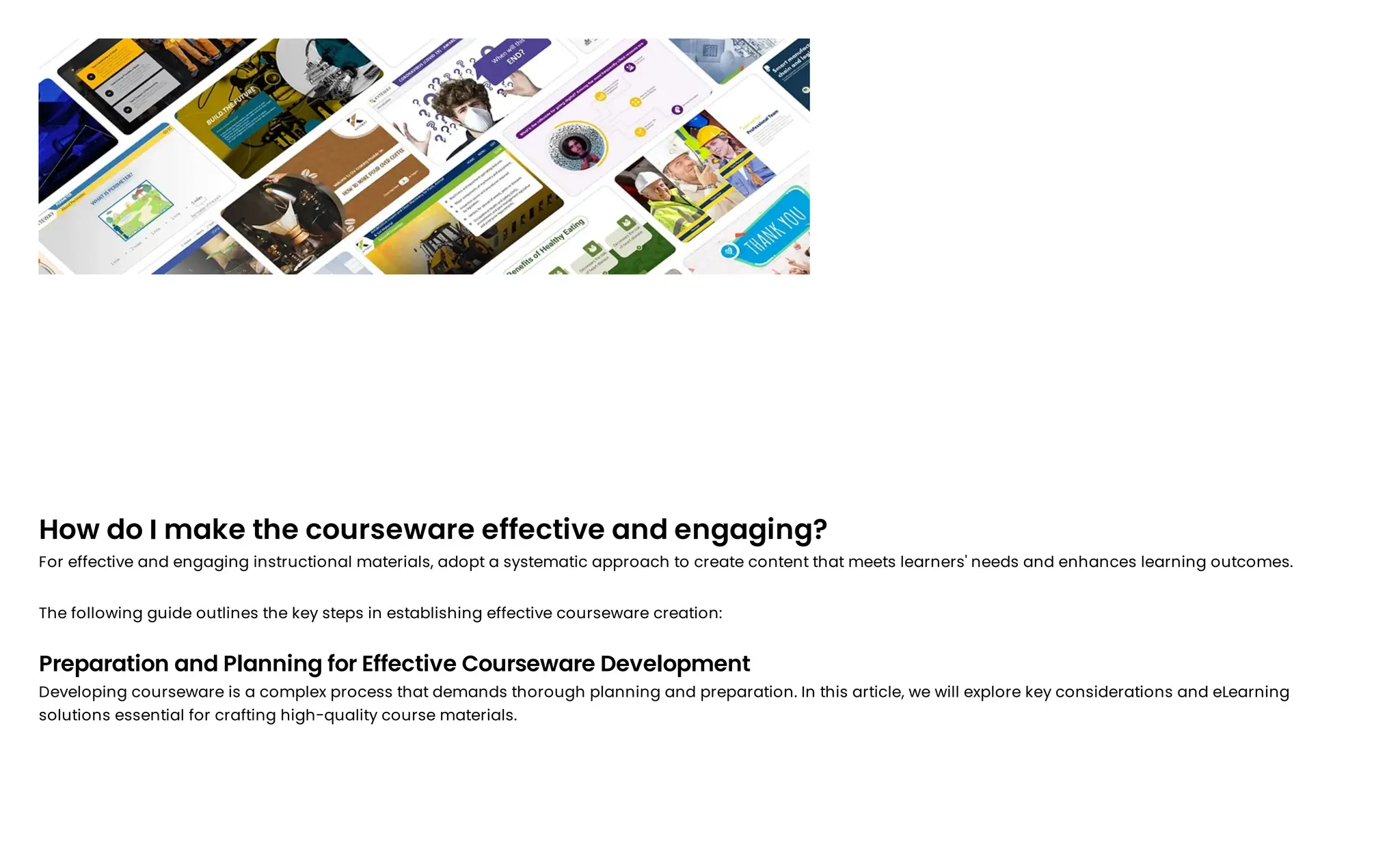 5-Step Guide to Develop Effective and Engaging Courseware for Online ...