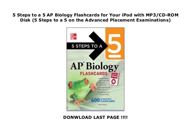 5 Steps To A 5 Ap Biology Flashcards For Your Ipod With Mp3 Cd Rom Di