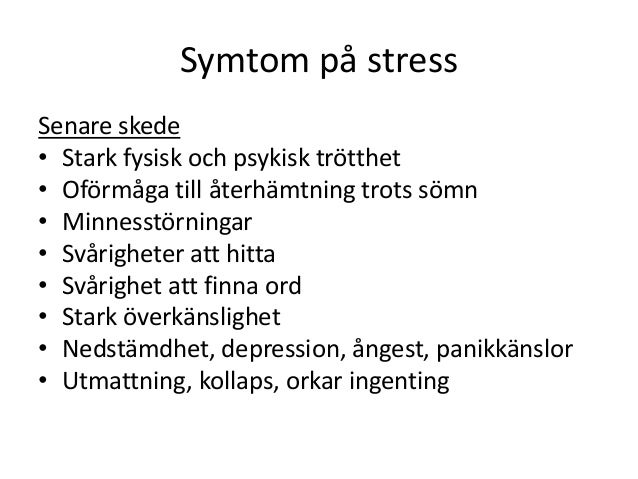 fysisk utmattning symtom fysisk utmattning symtom