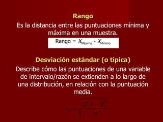 El Rango 5. tendencia central y distribución normal | PPT
