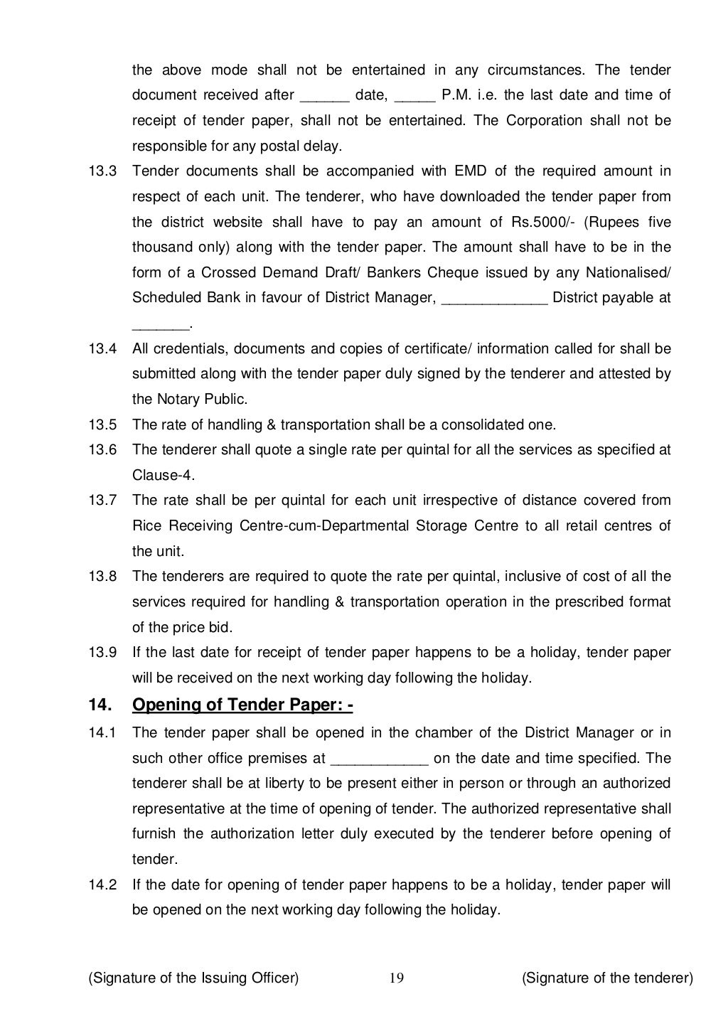 5 Tender Paper Ii