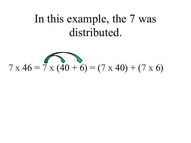 5 - the distributive property