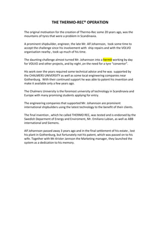 5. the thermo rec operation | DOC