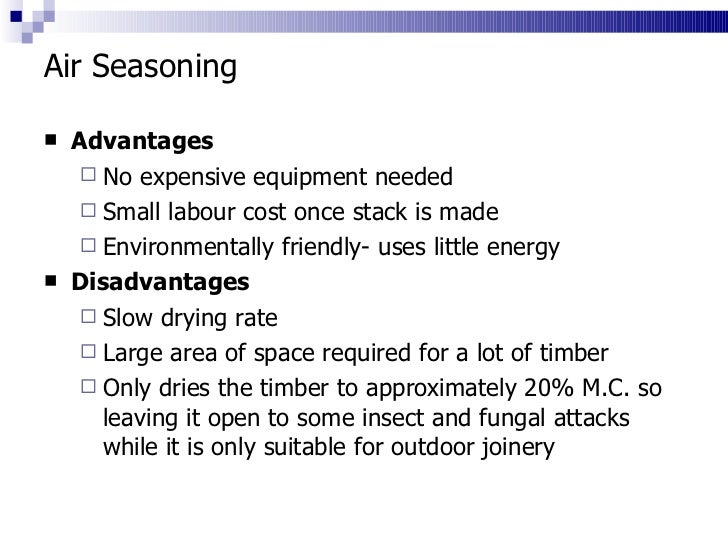 5. timber seasoning