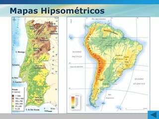 Mapas Hipsométricos
 