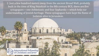 5 Top Destinations to Discover Jewish Heritage | PPTX | Judaism ...