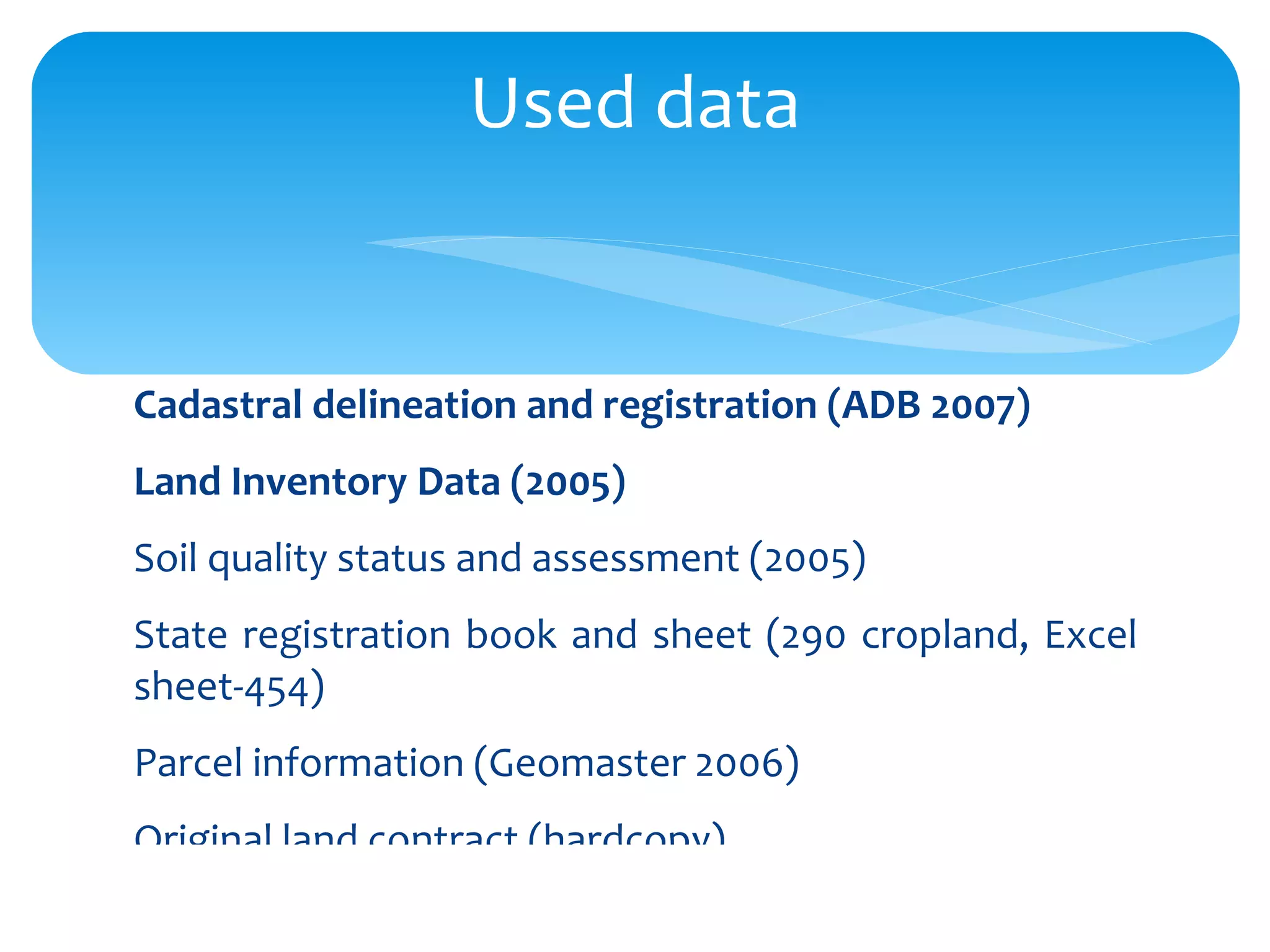 Cropland Contracts into LM 