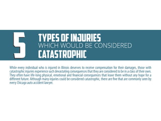 5 Types of Injuries Which Would be Considered Catastrophic