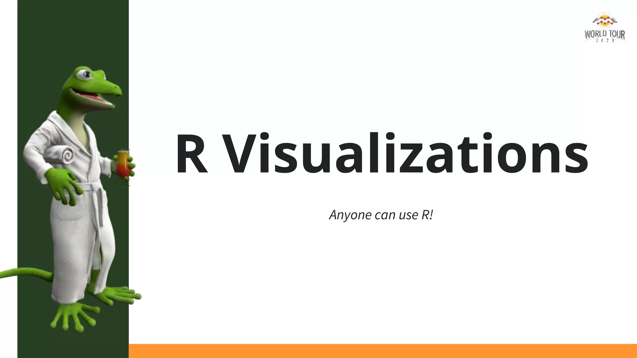 R Visualizations
Anyone can use R!
 