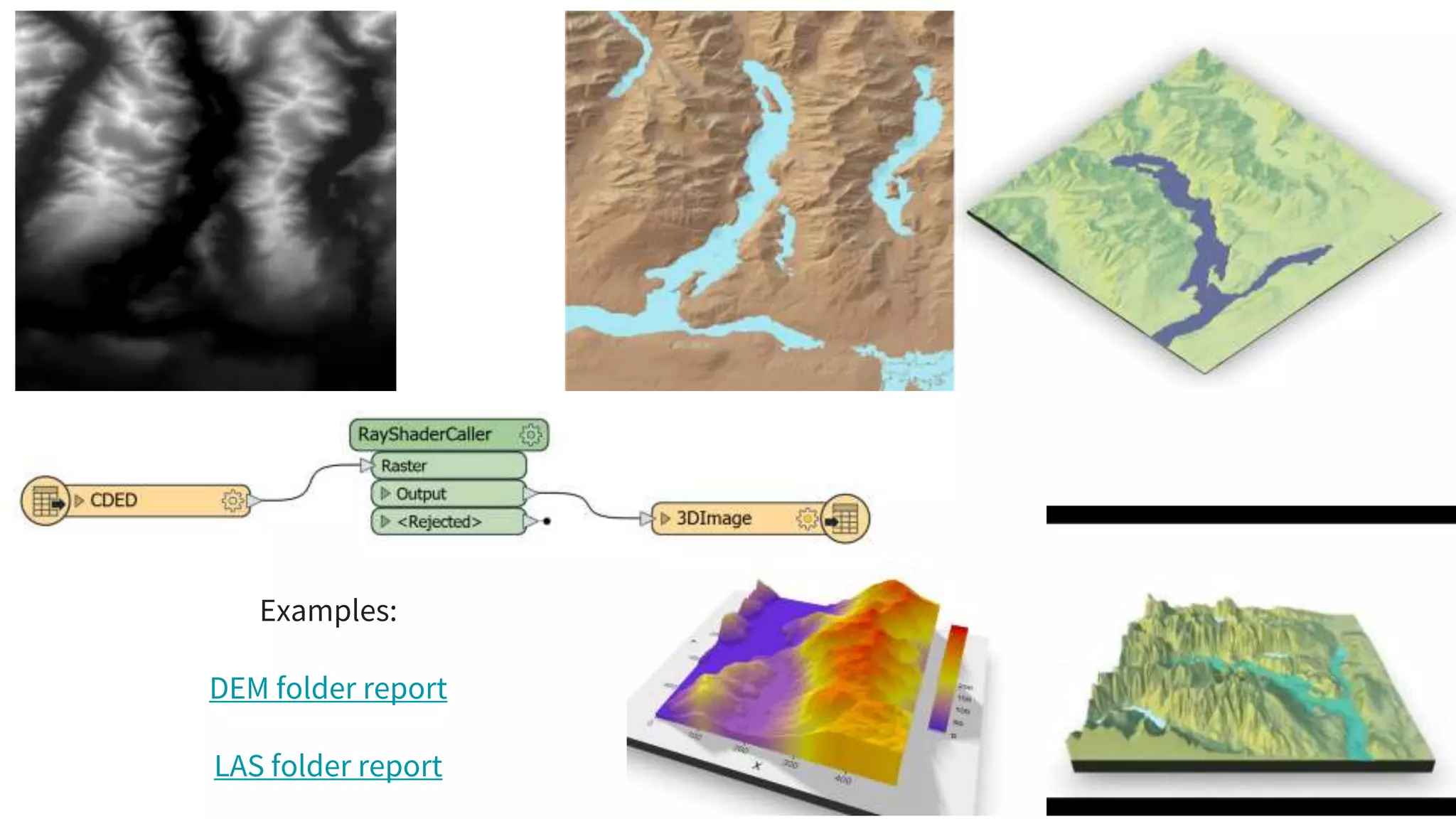Examples:
DEM folder report
LAS folder report
 
