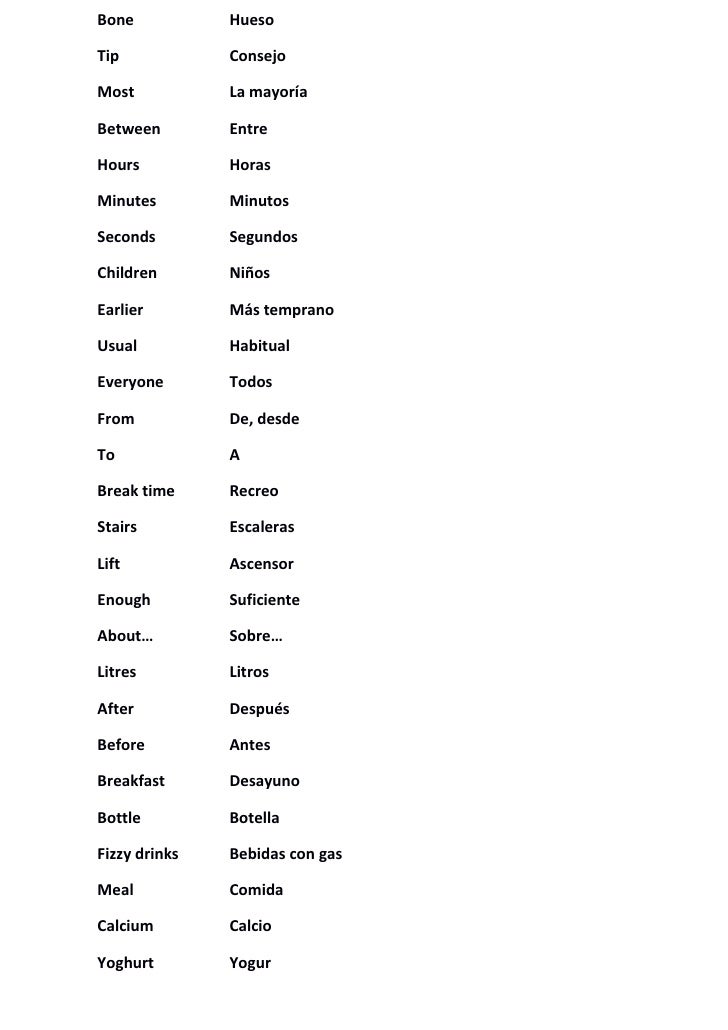 5º vocabulary unit 4