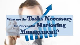 What are the Tasks Necessary
for Successful Marketing
Management?
 
