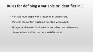 What is Variables and Header files | PPT