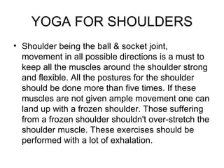 YOGA FOR SHOULDERS ,[object Object]