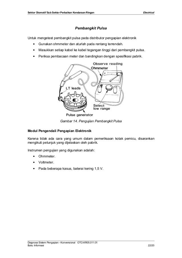 cara kapasitor ukur cbt otomotif 4 (3) 50 pelatihan 011 electrical