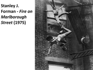 Stanley J. Forman -  Fire on Marlborough Street  (1975) 