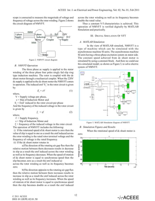 New Model Variable Frequency Transformer (NMVFT) – A Technology for V/f ...