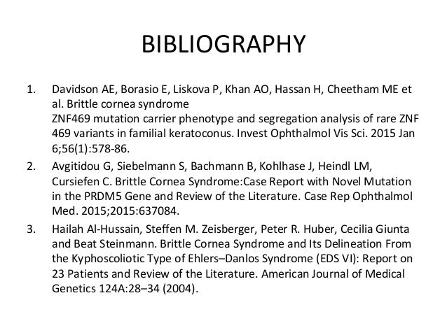 An On Table Diagnosis Of Brittle Cornea Syndrome