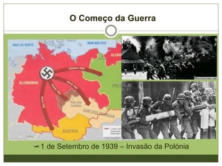 O Começo da Guerra
1 de Setembro de 1939 – Invasão da Polónia
 