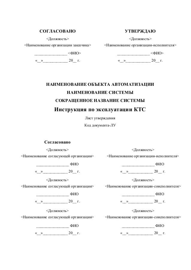 Руководство Пользователя Гост Пример
