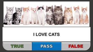 I LOVE CATS
 