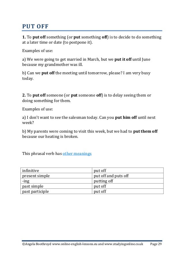 50 Common english phrasal verbs