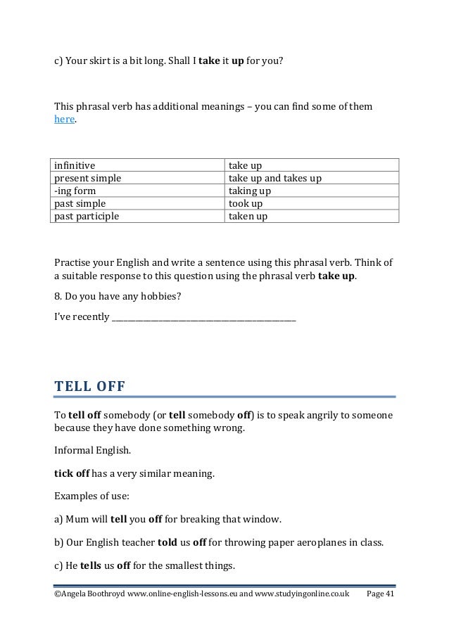 50 Common english phrasal verbs