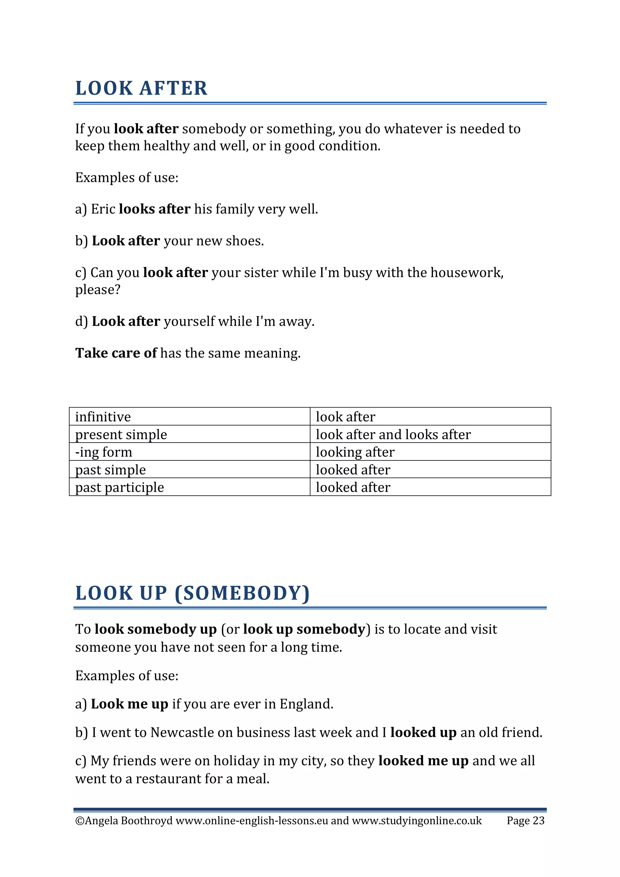 50 Common English Phrasal Verbs Pdf