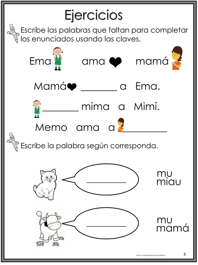 50 Ejercicios De Lecto Escritura Para Preescolar Y Primaria 1 25 50 Ejercicios De Lecto Escritura Para Preescolar Y Primaria 1 25