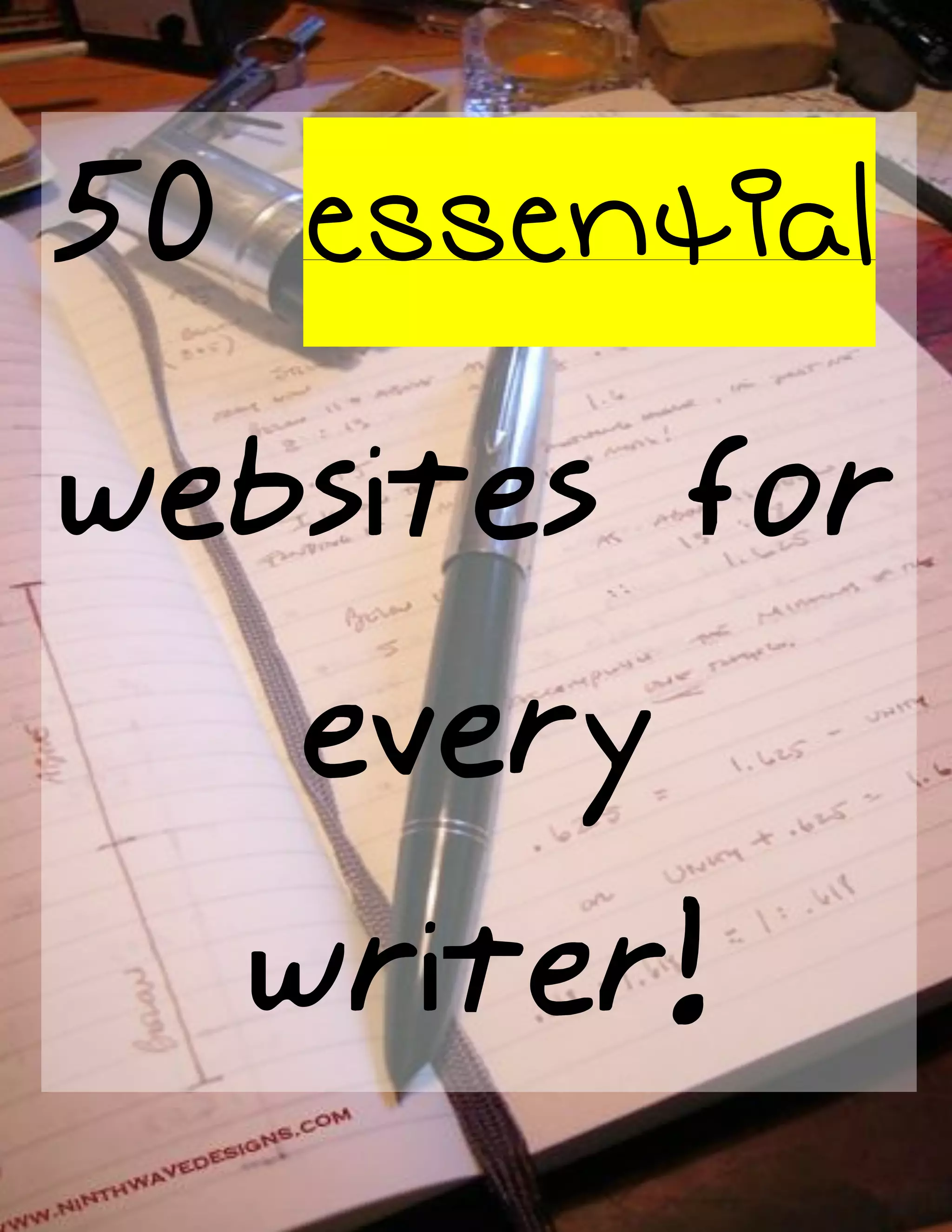 50 Essential Websites For Every Writer