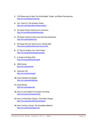 50 Essential Websites For Every Writer