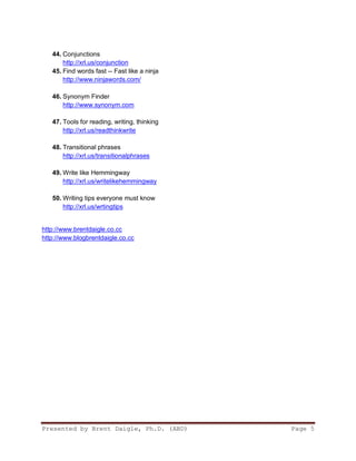 50 Essential Websites For Every Writer