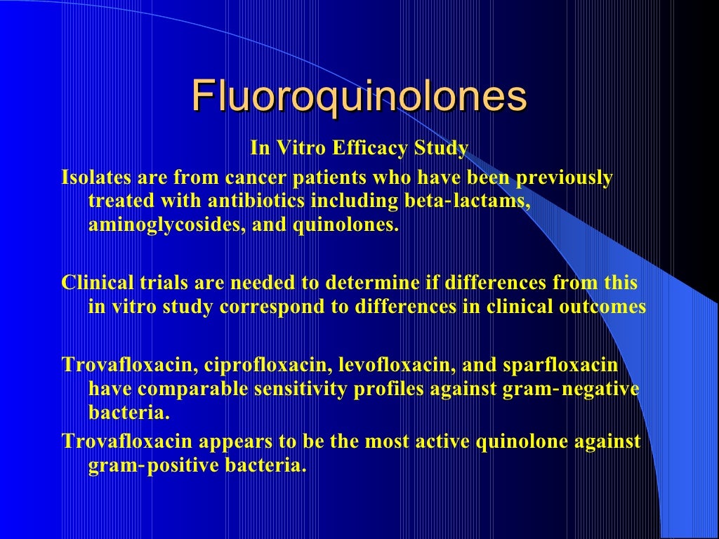 fluoroquinolones