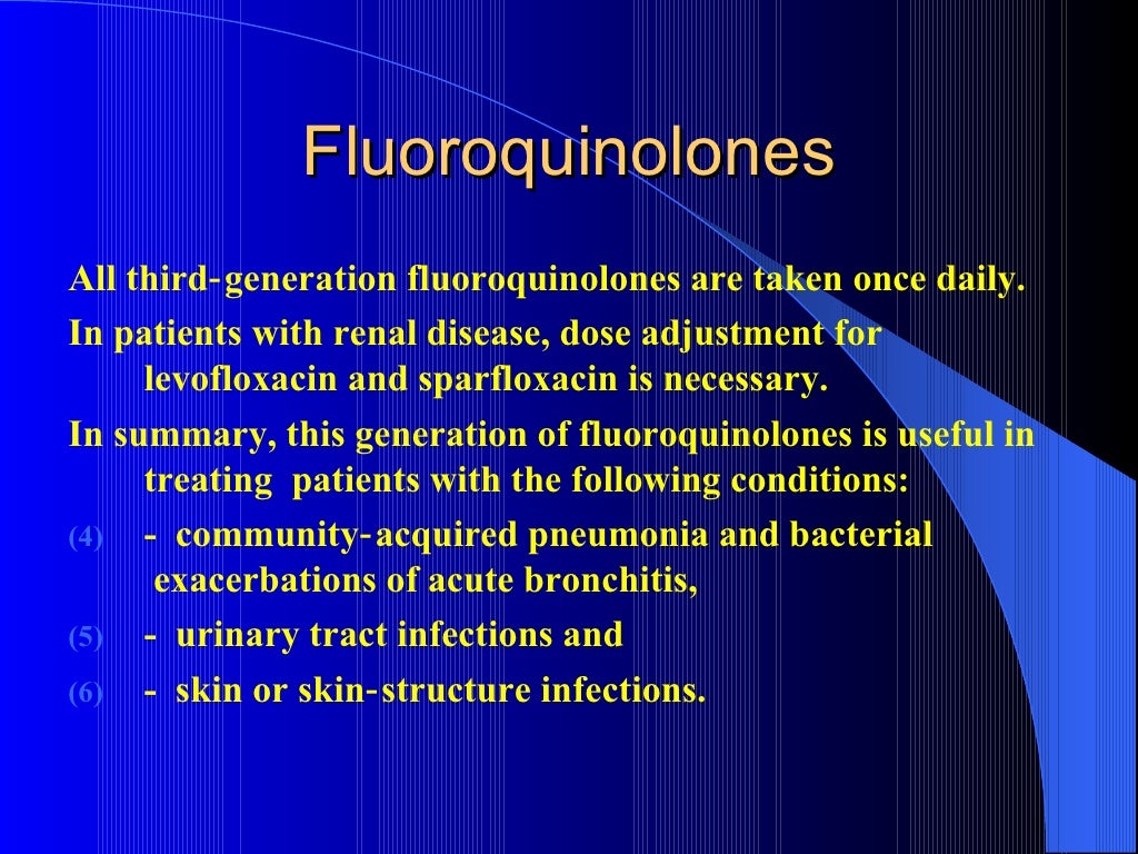 fluoroquinolones