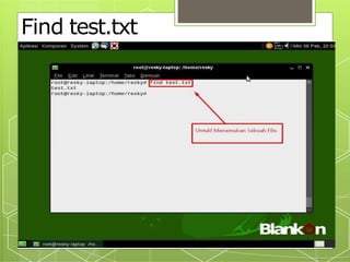 Find test.txt
 